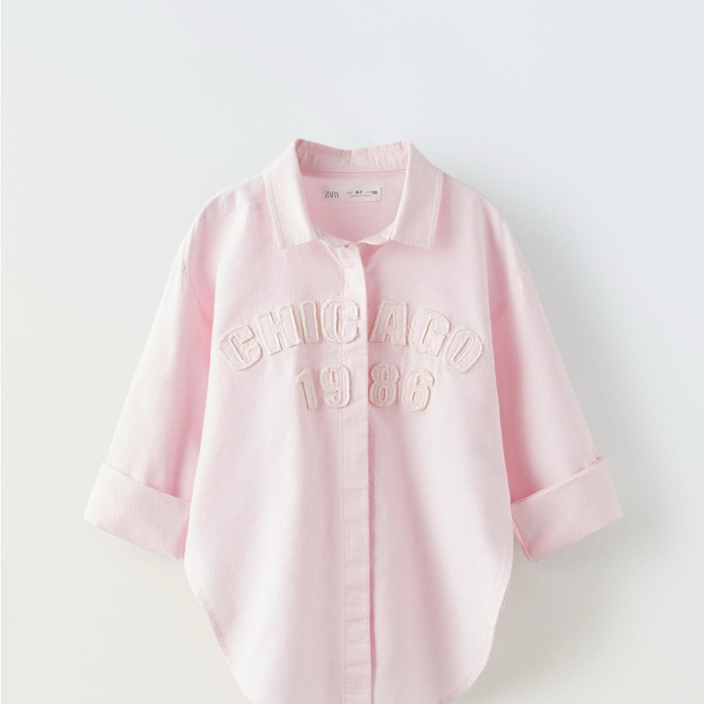 Zara Pink 'Chicago 1988' Shirt
